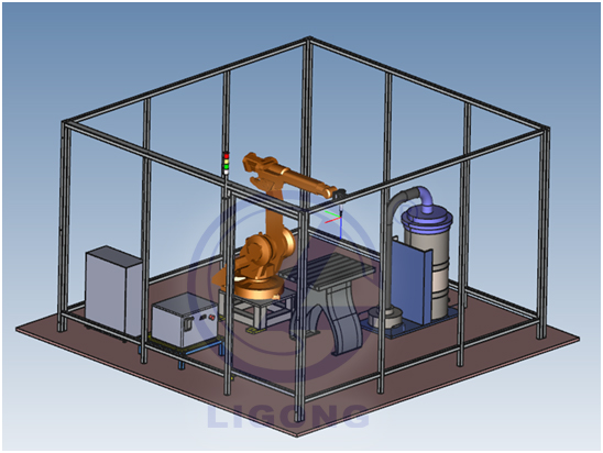 工業(yè)機(jī)器人打磨去毛刺實(shí)操工作站