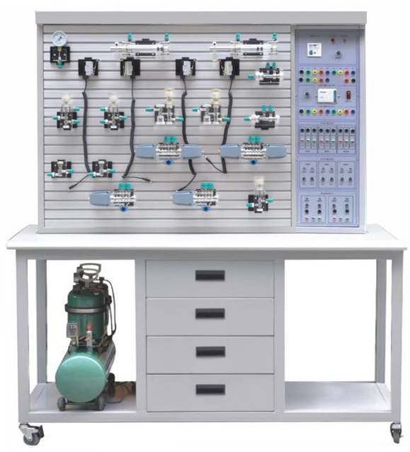 LG-YY18C型 氣動與PLC實訓(xùn)裝置(T型鋁槽單面)