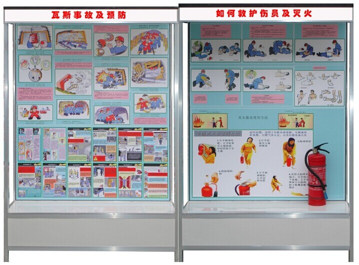 煤礦安全陳列柜|煤礦教學陳列柜